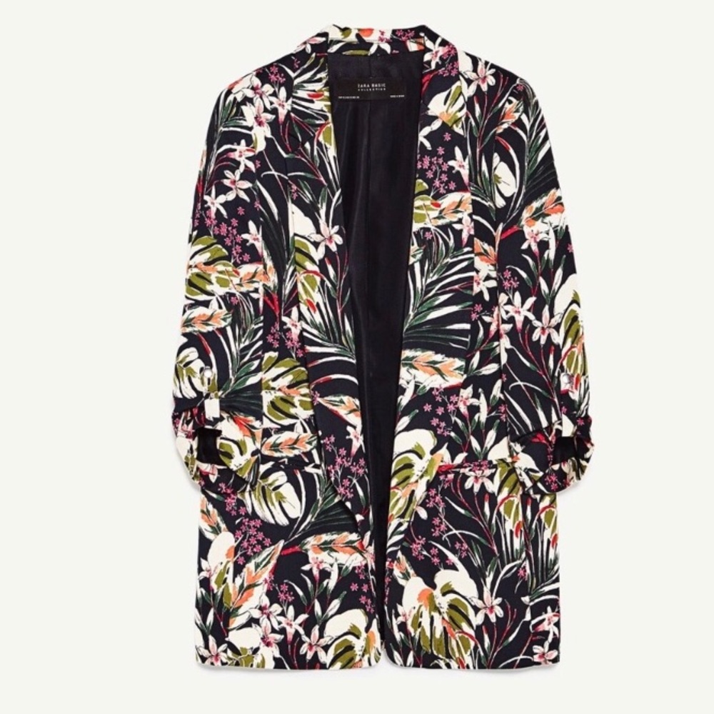 Zara Floral blazer